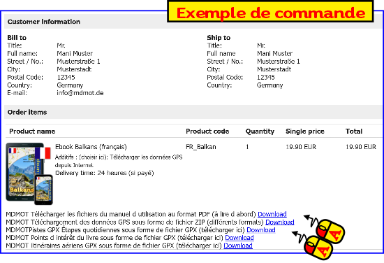 Données GPS gratuites sous forme de traces GPX incluses avec le livre électronique ou le livre papier, téléchargeables depuis Internet. Données GPS gratuites sous forme de traces GPX incluses avec le livre électronique ou le livre papier, téléchargeables depuis Internet.
