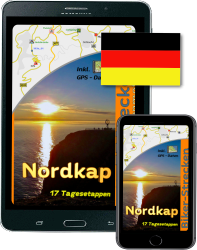 Bestellartikel Ebook Nordkap Motorrad mit GPS (GPX) Daten Download