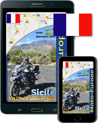 Article commandé&nbsp;: Livre électronique «&nbsp;Circuit moto en Sicile&nbsp;» avec données GPS (GPX) à télécharger
