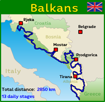 Motorcycle tour through the Balkans - Croatia - Bosnia - Montenegro - Albania - Greece Motorcycle tour through the Balkans - Croatia - Bosnia - Montenegro - Albania - Greece