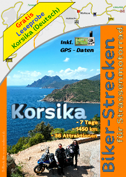 Gratis Leseprobe von Motorradtour durch Korsika (Frankreich)