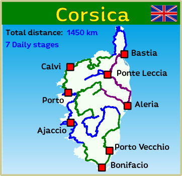 Motorcycle Tour through Corsica (France)