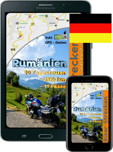 Bestellartikel: E-Book „Motorradreise Rumänien“ mit GPS-Daten (GPX) zum Download