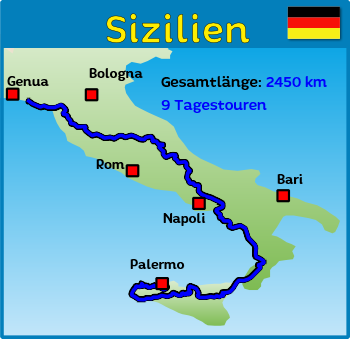 Motorradtour nach Sizilien ( zum Stiefel Europas ) Motorradtour nach Sizilien ( zum Stiefel Europas )